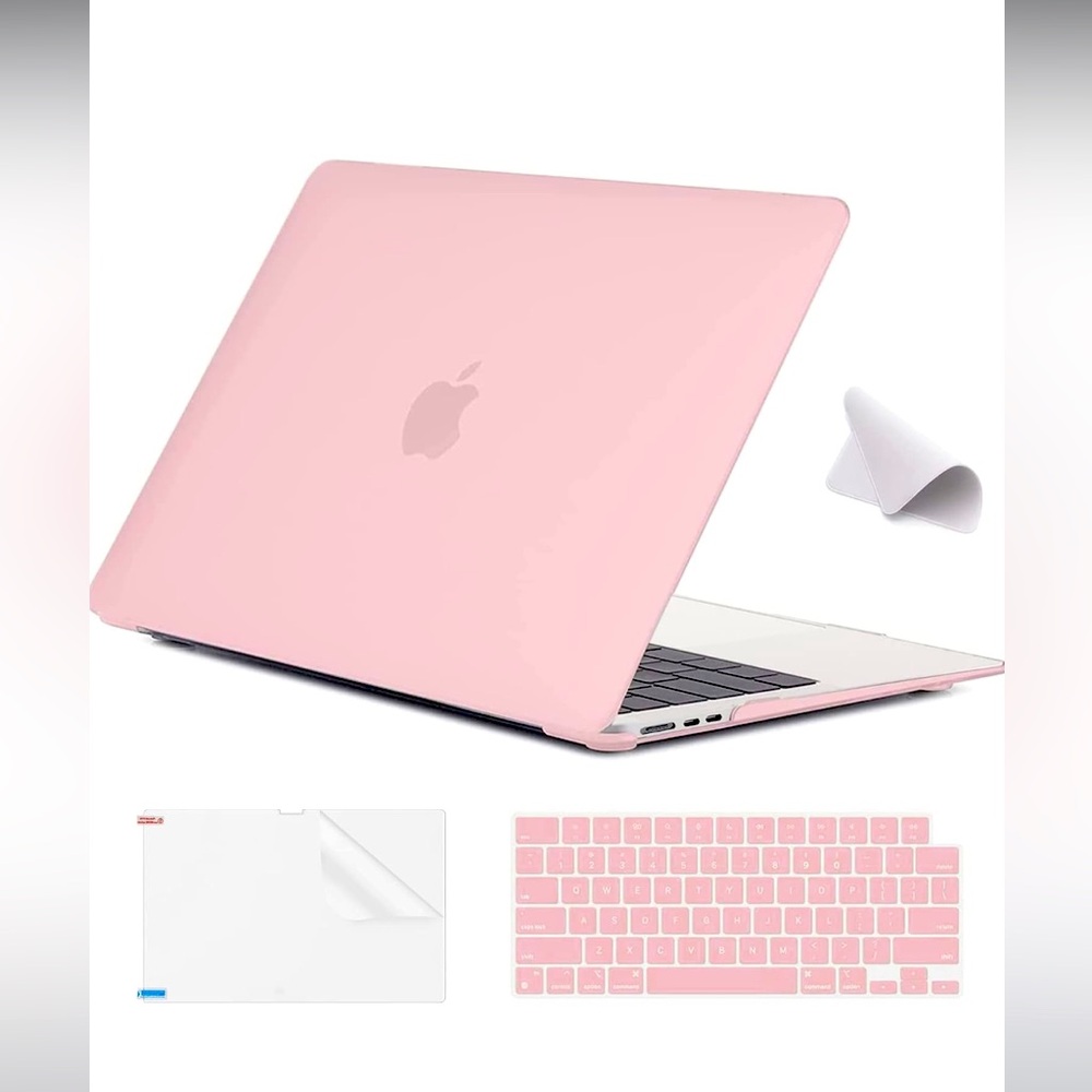 EOOCOO MACBOOK AIR DUSTY PINK CASE SET